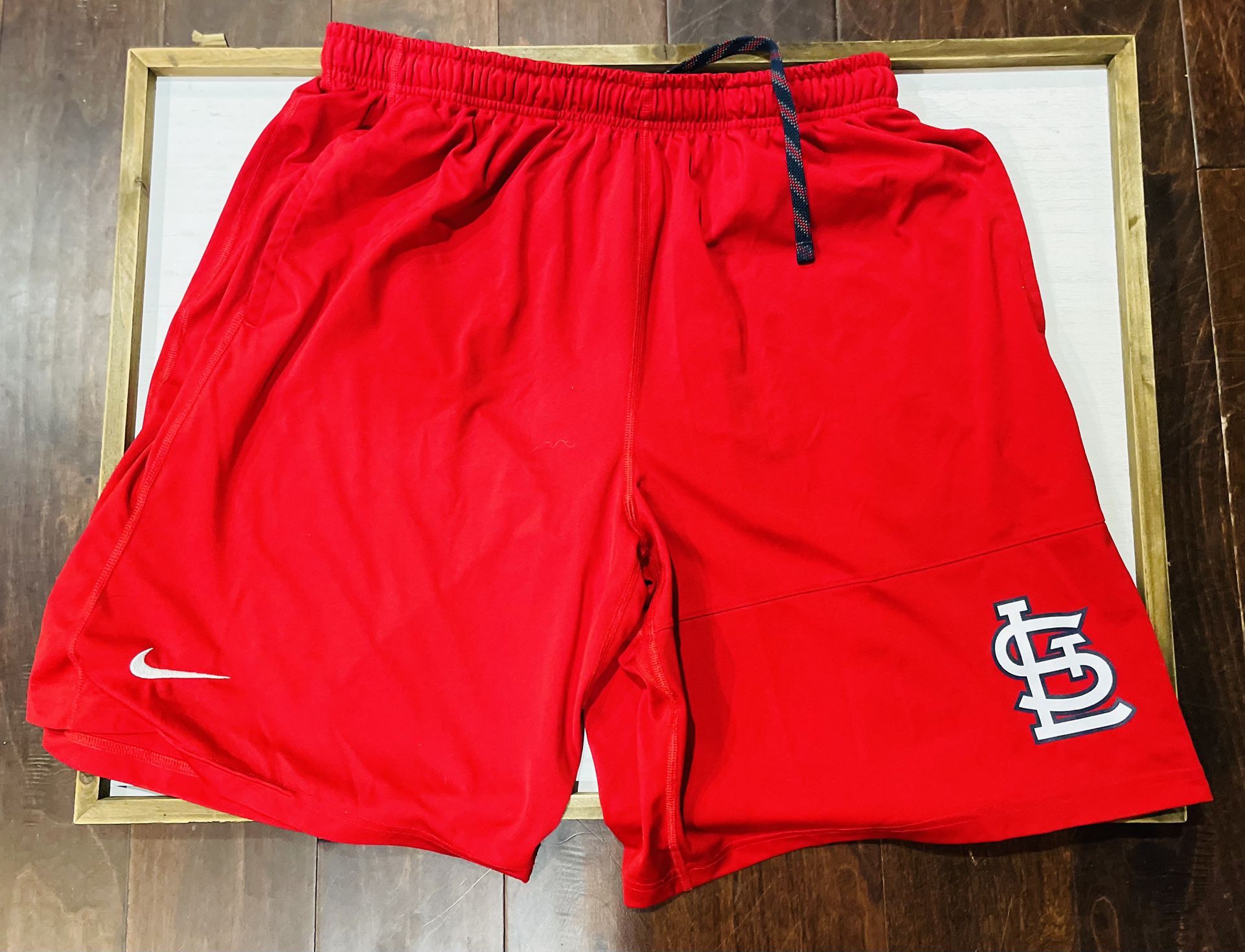 Nike St. Louis Cardinals Dri-Fit Red Athletic Shorts; Size XL; MLB