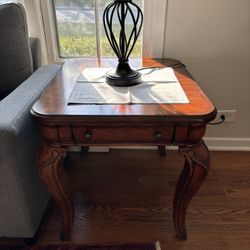Solid Wood Coffee Table, Wall, End Table X2 
