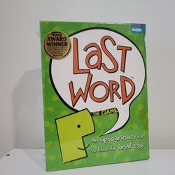 Last Word Board Game by Buffalo Games 

LAST WORD THE GAME Race to Have the Final Say 
