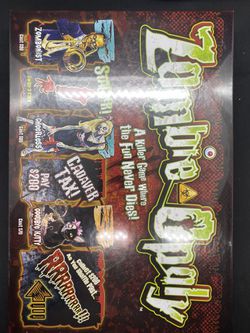 NEW Zombie Opoly Monopoly Board Game - Late For The Sky