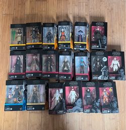 Star Wars black series lot OPENED