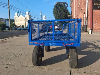 Blue Utility Cart