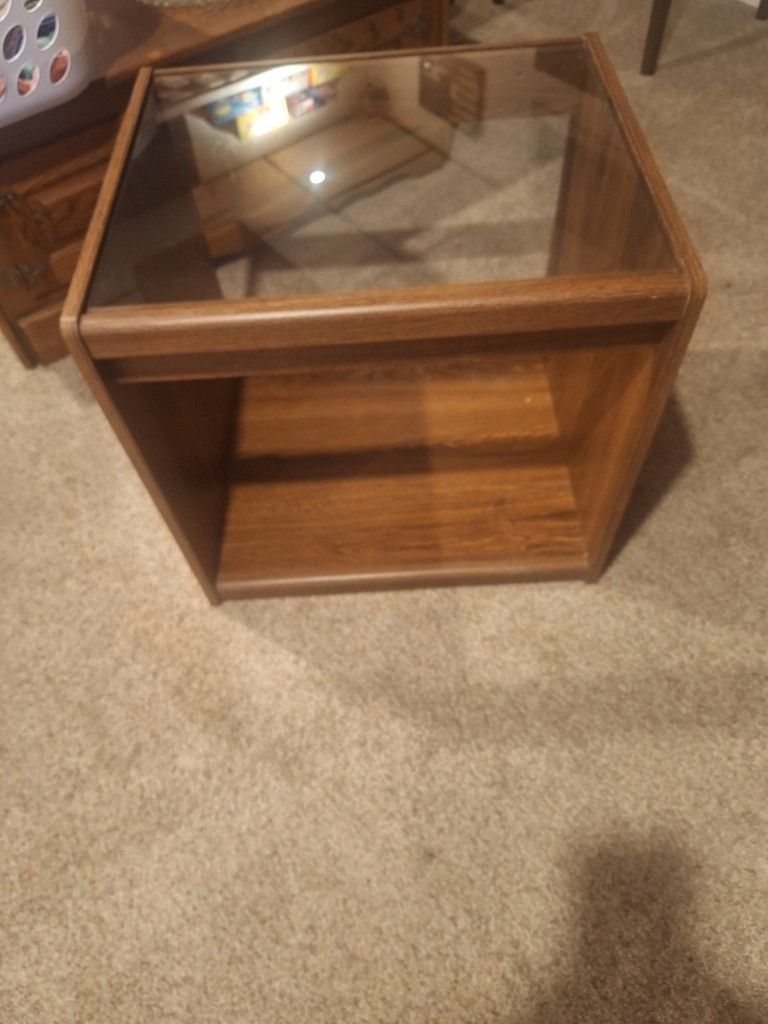 Glass End Table