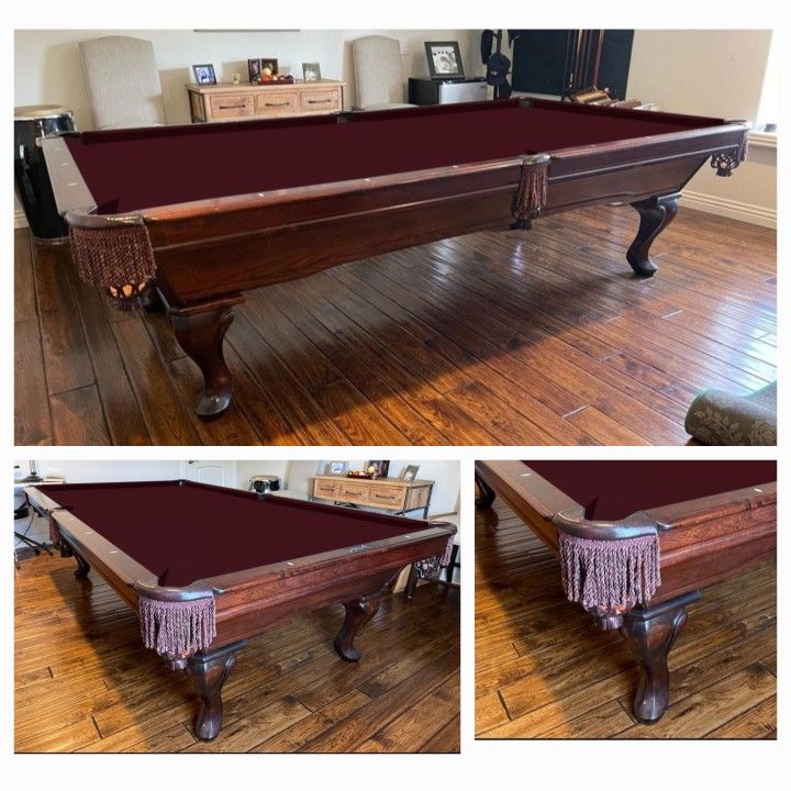 Elegant GOLDEN WEST POOL TABLE 9ftx4.5ft - Everything Included- DELIVERY & SETUP INCLUDED (Like New)