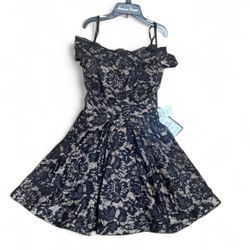 macy's black mini dress 