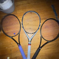 3 Used Tennis Rackets For 50$