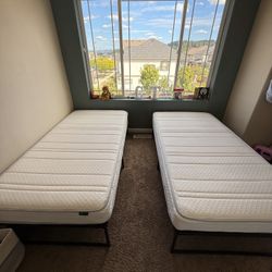 rarely used, like new twin mattresses with bed frames 