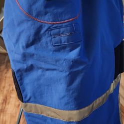 Lands End Dog Jacket, Squall, Raincoat - Cobalt Blue, Medium
