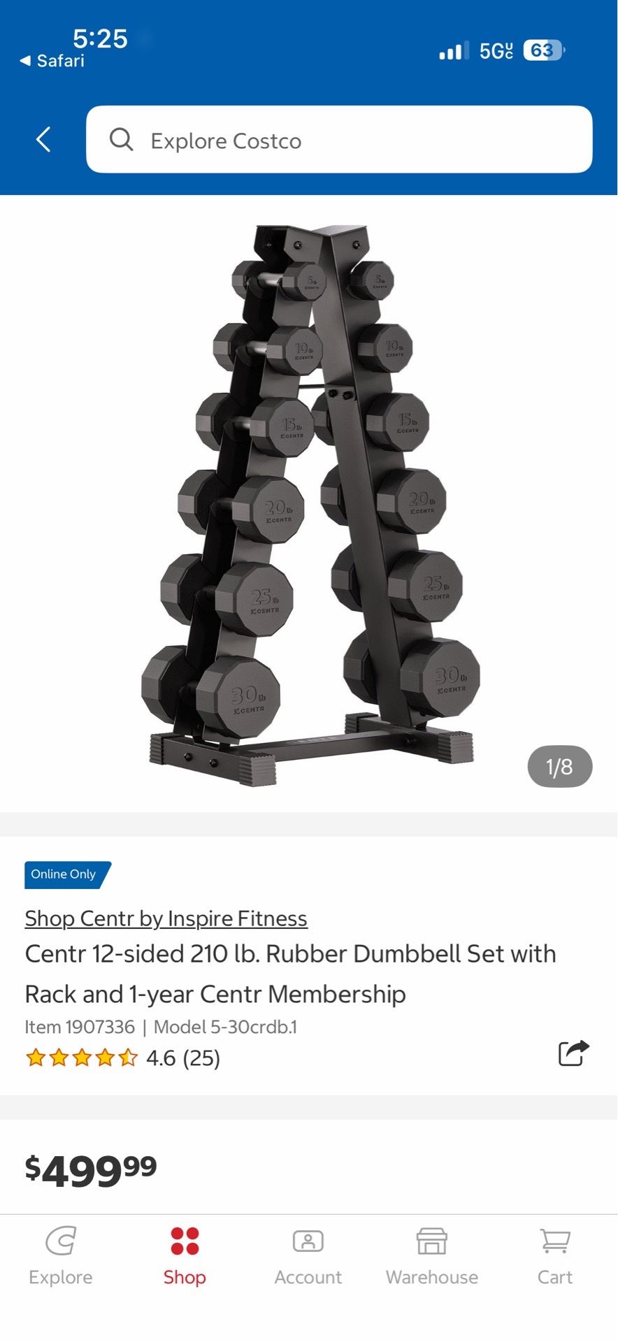 Dumbbells 210 lbs