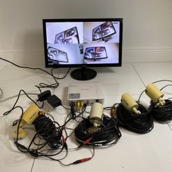 Night Owl 2.0 DVR-XHD20W-41-JF (4 Ch)+4 Wired Cams+Wi-Fi Router+Monitor