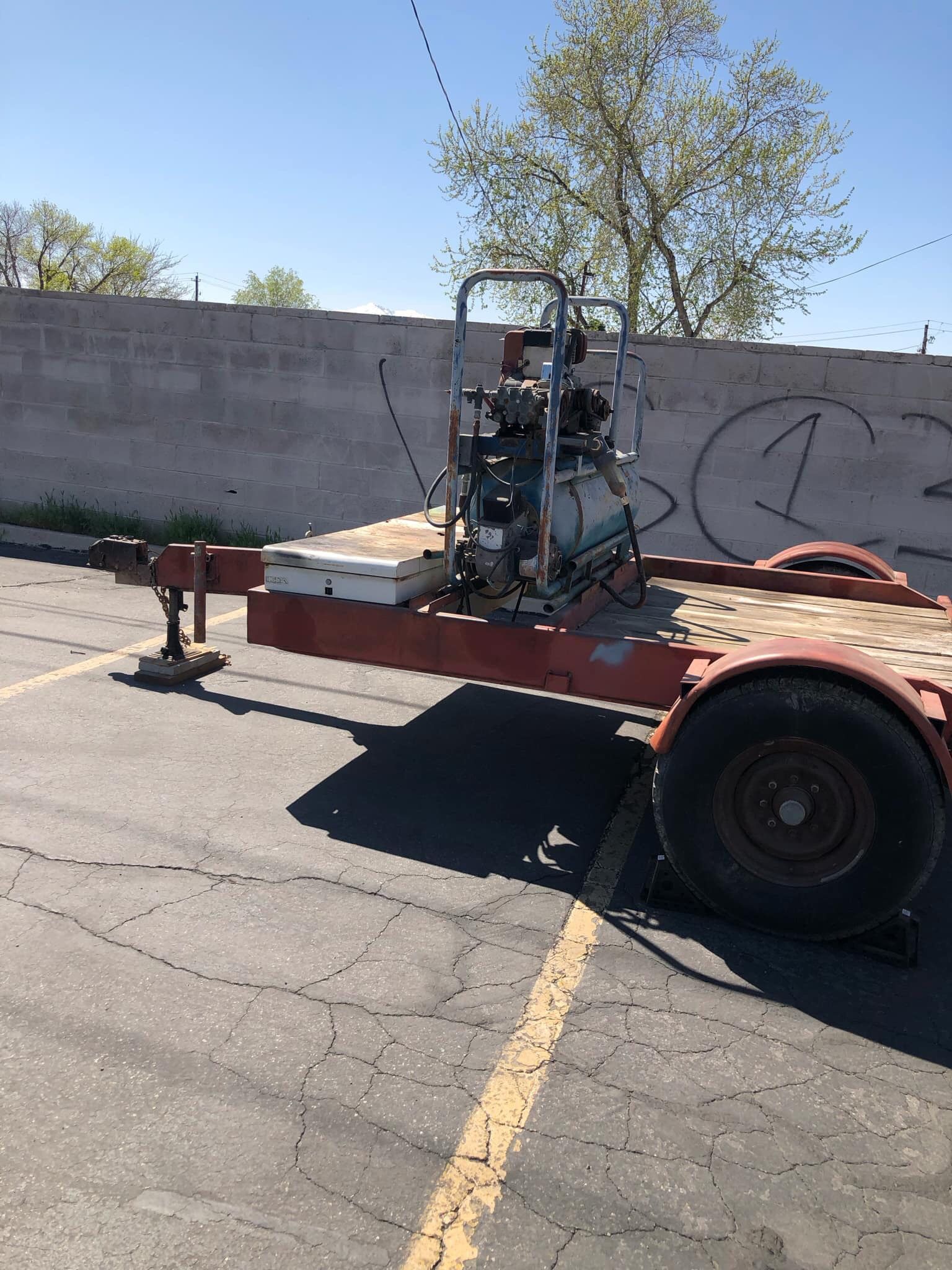 INDUSTRIAL HOT WATER PRESSURE WASHER TRAILER