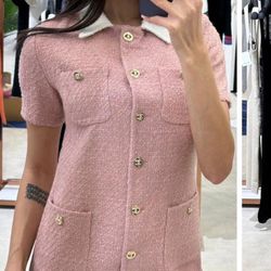 Ch*nel - Womans Dress - Black - pink - combo 