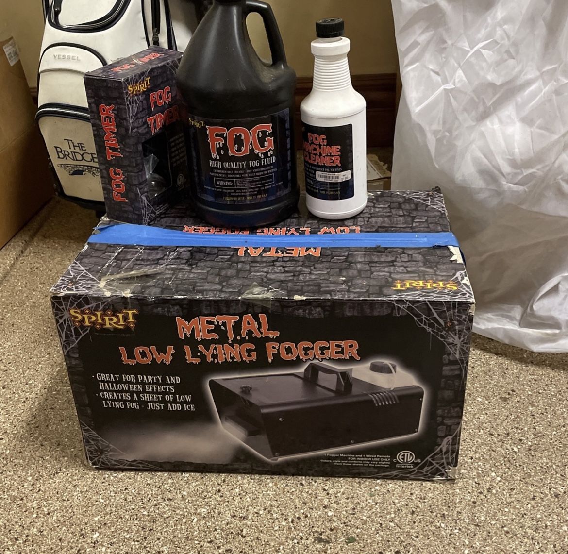 Spirit Halloween Fog Machine & Misc
