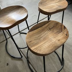 Wooden Counter Stools  