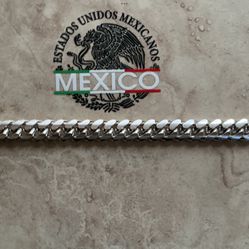 AMAZING SILVER 925 ITALY NEW 117 GRAMS  9 INCHES  STYLE CUBAN BRACELET 8.8 MILLIMETER 