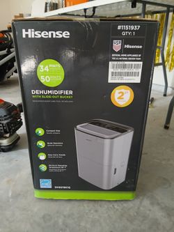 Hisense dehumidifier 34 pint
