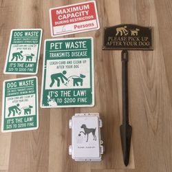 Dog Lawn Signs 