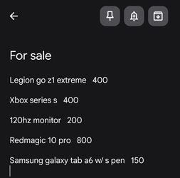 For sale