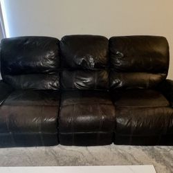 Leather Power Recliner Sofas 