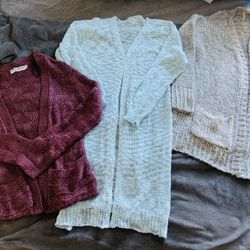 New Sweaters .. Cardigan Style Sweaters $15 Each Size Small 