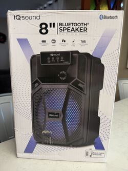 IQ sound 8” Bluetooth Rechargeable speaker with Microphone 🎶🎶