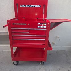 U.S. GENERAL ROLLING TOOL BOX.