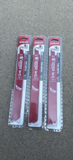 DIABLO 9 in. 20/24 TPI Bi-Metal Reciprocating Saw Blades for Thin Metal