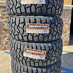 275:55R20 For Sale Set De Tires All Terrain Arroyo Brand 🏁50,000 Mías De Garantía 