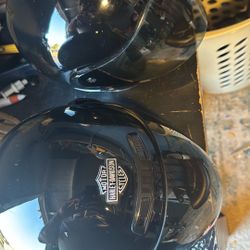 I got these two Harley Davidson helmets like new $100 for both of them