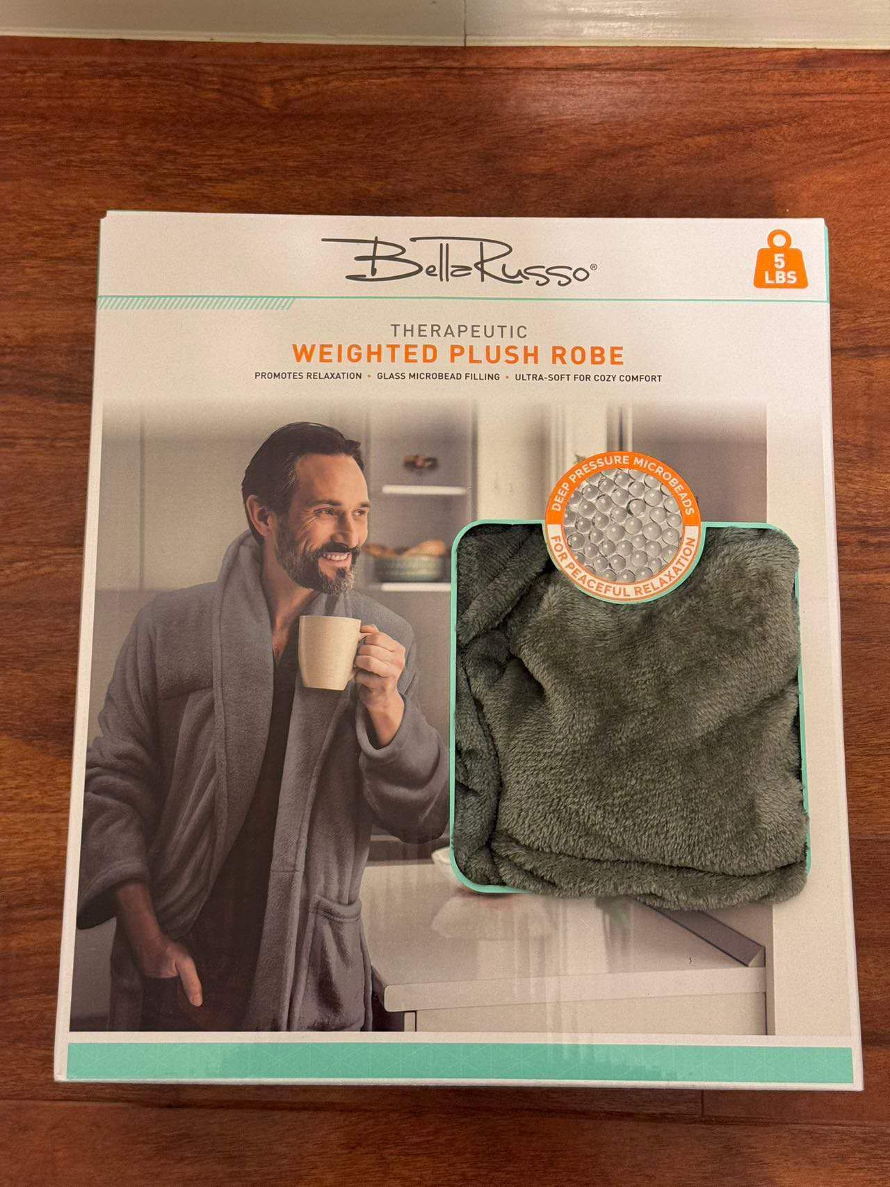 NEW Bella Russo Therapeutic Weighted Plush Robe
