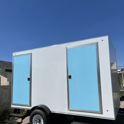 MOBILE RESTROOM TRAILER CARGO ENCLOSED 