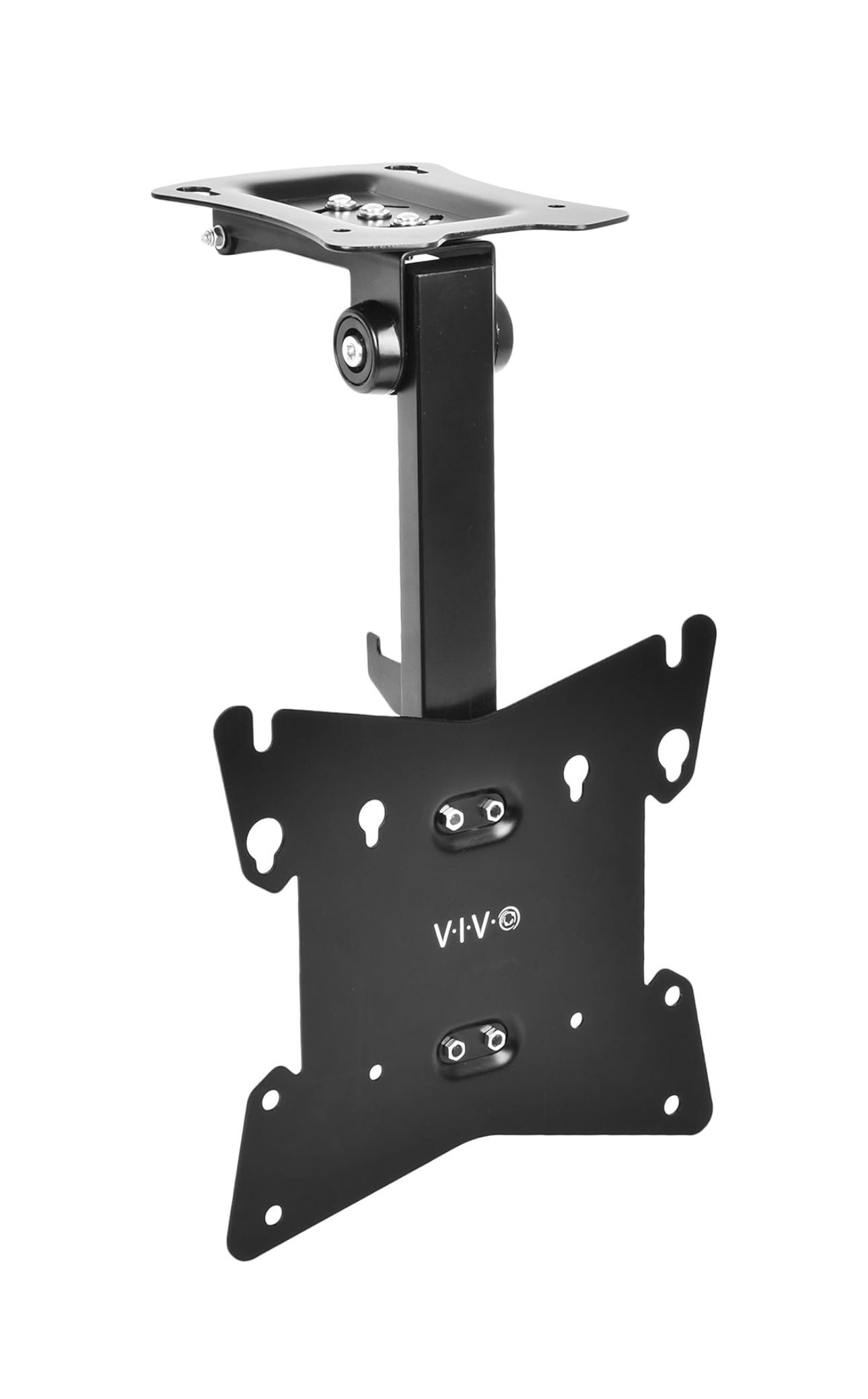 VIVO Flip Down Ceiling TV Mount for 17–37” – Black, Manual Foldable
