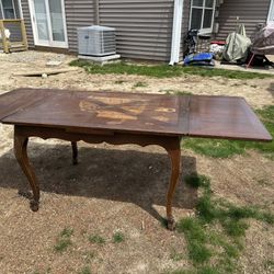 Rare Antique French 3 Piece Leaf Table