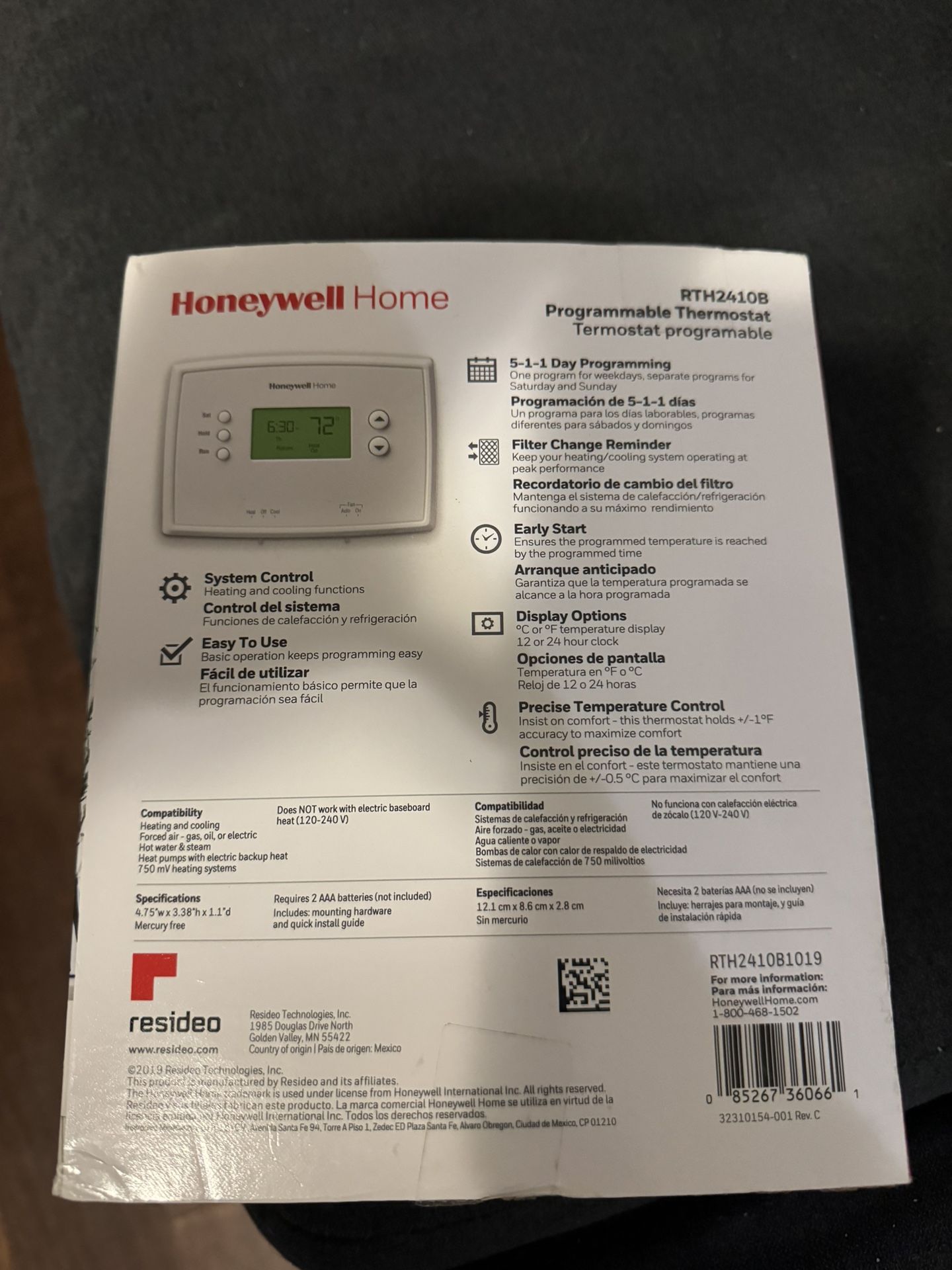 Honeywell Programmable Thermostat