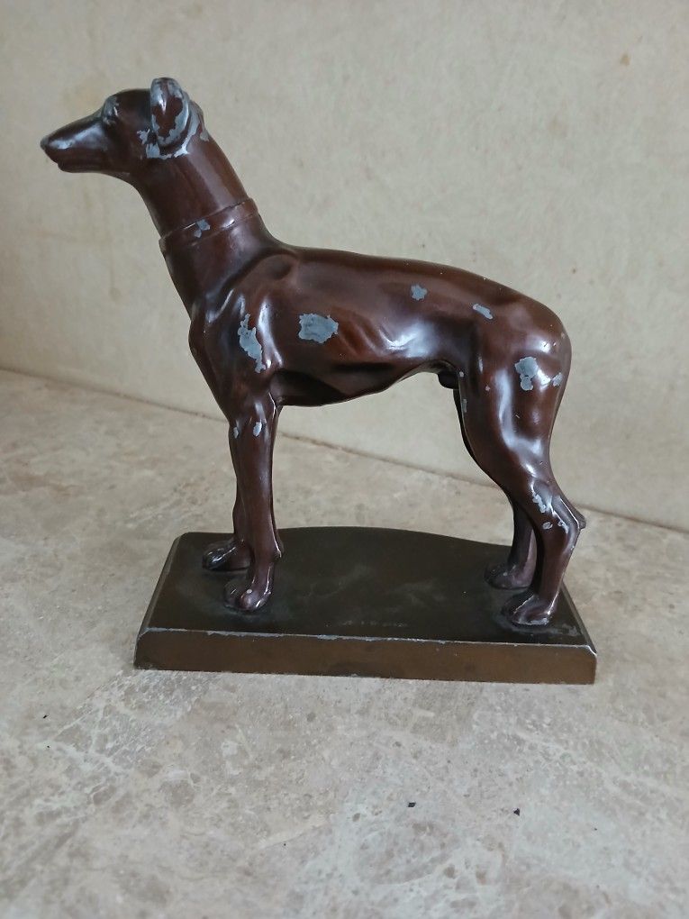 Vintage Die-Cast Aluminum Statue 