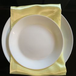 Yellow Satin Napkins 350 Pieces
