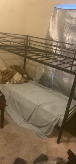 Black Metal Bunk Bed Frame
