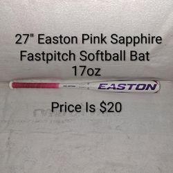27" Easton Pink Sapphire Fastpitch Softball Bat (Price Is $20)