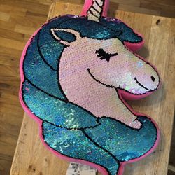 Justice Flip Sequin Unicorn  18”  New