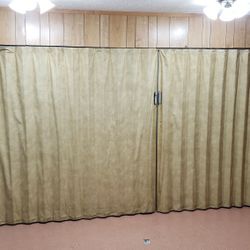 Room Divider - Collapsible Accordion Type With Track