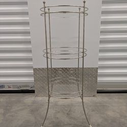 Three Level Metal and Glass Shelf