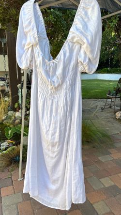 Faithful the Brand white eyelet linen dress size 10