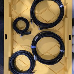 HDMI & Ethernet Cable Bundle – 25ft + 25ft HDMI, 15ft Repeater, 50ft Ethernet – Tested