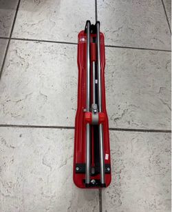 Practic 61 Plus-24 in. Tile Cutter with Tungsten Carbide Blade and Roller Guide