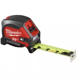 Milwaukee 25 ft. x 1-1/16 in. Compact Wide Blade Tape Measure with LED