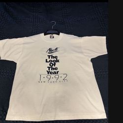 Rare Vintage T-shirt Unworn Elite John Casablancas The Look Of The Year 1992 New York City