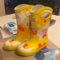Hunter Girls Peppa Pig Rain Boots Size 7