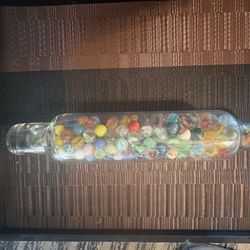 Antique Glass Rolling Pin. 14 Inch