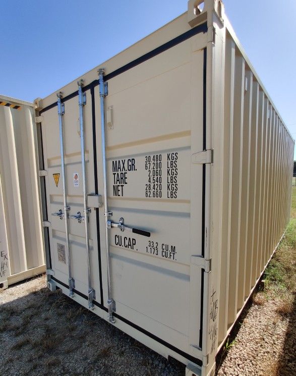 NEW 20ft Beige One Trip Shipping Containers For Sale 