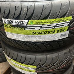 245/40/18 Federal - New Tires